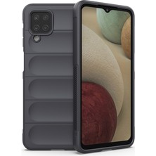 Zhkj Shop Galaxy A12 4G / A12 5G İçin Tpu + Flanel Telefon Kılıfı - Açık Mavi (Yurt Dışından)