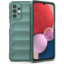 Zhkj Shop Galaxy A13 5G / 4G İçin Tpu + Flanel Telefon Kılıfı - Yeşil (Yurt Dışından)