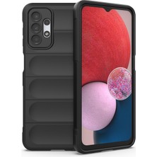 Zhkj Shop Galaxy A13 5G / 4G İçin Tpu + Flanel Telefon Kılıfı - Siyah (Yurt Dışından)