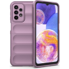 Zhkj Shop Galaxy A23 İçin Tpu + Flanel Telefon Kılıfı - Fuşya (Yurt Dışından)