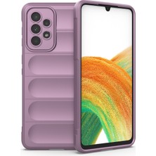 Zhkj Shop Galaxy A33 5G İçin Tpu + Flanel Telefon Kılıfı - Fuşya (Yurt Dışından)