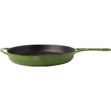 POT ART Yeşil Düz Döküm Tava 28 cm