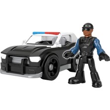 Imaginext Sür-Bırak Polis Arabası ve Figürü Imaginext Araba ve Figür Seti