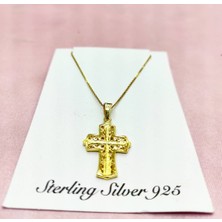 Oriental Gold Gümüş Haç Kolye