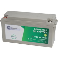 Agromot 12V 150 Ah Jel Akü Deep Cycle Nano Carbon Agm Battery