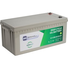 Agromot 12V 200 Ah Jel Akü Deep Cycle Nano Carbon Agm Battery