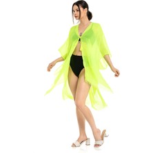 Saria Moda Saria Mood Kadın Neon Yeşil Pareo