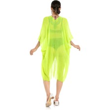 Saria Moda Saria Mood Kadın Neon Yeşil Pareo