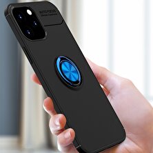 Zshskj iPhone 12 Pro Max Için 360 Derece Dönebilen Halkalı Tpu Telefon Kılıfı - Siyah/kırmızı (Yurt Dışından)