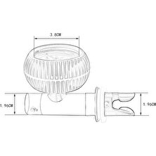 Şişme Dinghy Basınç Ölçer Hava Basıncı Denetleyicisi 0-5.08 Psı Barometre(Yurt Dışından)