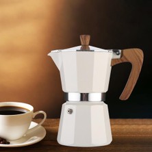 Maelove Soba Top Coffee Espresso Maker Brewer Küba Moka Kahve Pot Beyaz 300ML (Yurt Dışından)