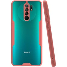 Kvy Xiaomi Redmi 9 Tam Korumalı Renkli Kenarlı Parfe Kılıf Ekran Koruyucu