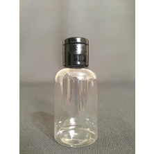 sizeuyduk 50 ml Siyah Fliptop Kapak OM61 Dezenfektan - Kolonya - Parfüm Boş Şişesi