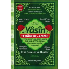 Yasin Tebareke Amme-Kolay Okunan Bilgisayar Hatlı Türkçe OKUNUŞLU(17X24CM)-ELMALILI Muhammed Hamdi Yazır