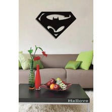 Hellove Süpermen ve Batman Duvar Tablosu Marvel Duvar Dekorasyon