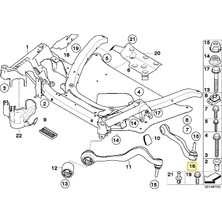 Heropar Bmw Uyumlu E60 Frow Ön Rotilli Kol Sol Alt 31126760181