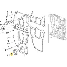 Heropar Bmw Uyumlu N42 N43 N44 Motor Krank Ön Keçesi 11141439570 - 11141308342