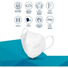Musk Ffp2 Maske 40 Adet (Lacivert,beyaz,yeşil,taba)