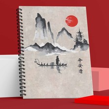 Noktalı Defter | Ikebana Serisi | 100 Sayfa | Spiralli | Sert Karton Kapak | Bullet Journal