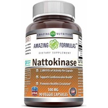 Amazing Formulas Nattokinase 2,000 Fu's 90 Veggie Caps 100 Mg Abd