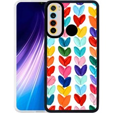 Kzy Xiaomi Redmi Note 8 Kapak Kamera Korumalı Kalp Desenli Ultra Ince Silikon Kılıf