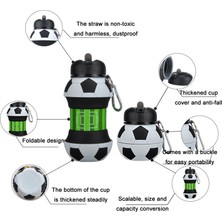 Sızıntılı Silikon Katlanır Bardağı, Şekil: Voleybol 550ML(Yurt Dışından)