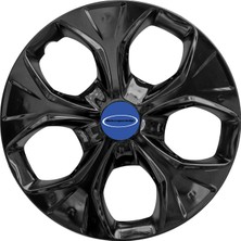 PackGar Ford Ka 13 Inç Jant Kapağı Amblemli Piano Black 4 Adet 1 Takım 210