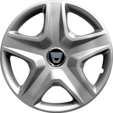 PackGar Dacia Sandero Stapway 16 Inç Jant Kapağı Amblemli Gri 4'lü Set 120
