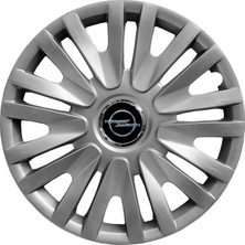 PackGar Opel Astra K 15 Inç Jant Kapağı Amblemli Gri 4'lü Takım 124