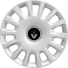 Renault Megane I 14 Inç Uyumlu Jant Kapağı Amblemli Gri 4 Adet 1 Takım 144
