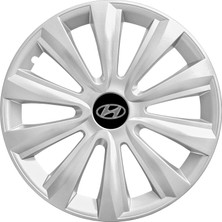 PackGar Hyundai H350 16 Inç Jant Kapağı Amblemli Gri 4'lü Takım 143
