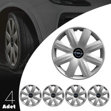 PackGar Opel Corsa B 13 Inç Jant Kapağı Amblemli Gri 4'lü Takım 115