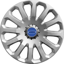 PackGar Ford Fiesta 15 Inç Uyumlu Jant Kapağı Amblemli Gri 4 Adet 1 Takım 121