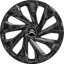 Citroen Ax 14 Inç Jant Kapağı Amblemli Piano Black 4 Adet 1 Takım 216
