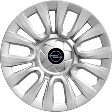 PackGar Opel Adam 15 Inç Uyumlu Jant Kapağı Amblemli Gri 4'lü Takım 109