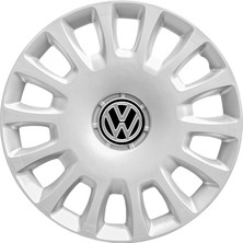 PackGar Volkswagen Polo 14 Inç Jant Kapağı Amblemli Gri 4'lü Takım 144