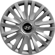PackGar Hyundai Getz 13 Inç Jant Kapağı Amblemli Gri 4'lü Takım 122