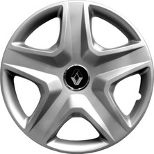 Renault Megane Iv 16 Inç Uyumlu Jant Kapağı Amblemli Gri 4 Adet 1 Takım 120