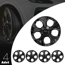 PackGar Opel Astra F 14 Inç Uyumlu Jant Kapağı Amblemli Piano Black 4 Adet 1 Takım 211