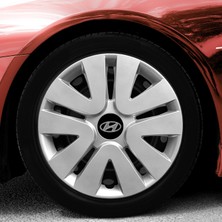 PackGar Hyundai I20 14 Inç Uyumlu Jant Kapağı Amblemli Gri 4 Adet 1 Takım 105