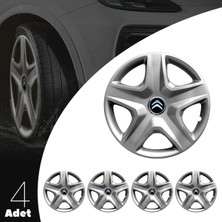 Citroen C3 Picasso 14 Inç Uyumlu Jant Kapağı Amblemli Gri 4 Adet 1 Takım 118