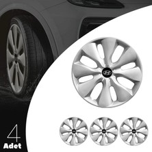 Hyundai Matrix 15 Inç Jant Kapağı Amblemli Gri 4 Adet 1 Takım 133