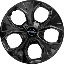 PackGar Opel Adam 15 Inç Uyumlu Jant Kapağı Amblemli Piano Black 4 Adet 1 Takım 212