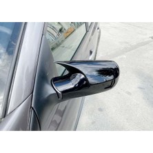 Hasakman Renault Megane 2 Batman Yarasa Ayna Kapağı Piano Black 2002 2003 2004 2005 2006 2007 2008 2009