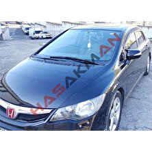 Hasakman Honda Civic Fd6 Batman Yarasa Ayna Kapağı Piano Black 2006 2007 2008 2009 2010 2011