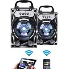 HaiTun Taşınabilir Karaoke Hoparlör Kablosuz Bluetooth Hoparlör Sistemi Bas Subwoofer Mikrofon Desteği Eller Serbest / USB / Tf Kart / Aux / Fm | Taşınabilir Hoparlörler (Siyah)( Yurt Dışından )