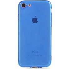 Case World Apple iPhone Se 3 2022 Kapak Kamera Korumalı Neon Renkli Silikon Kılıf - Neon Mavi