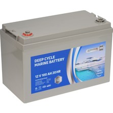 Agromot Marin Akü 12V 100 Ah Marin Jel Akü Deep Cycle Nano Carbon Agm Battery