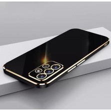 MTK Moveteck A13 4g Uyumlu Kılıf Kamera Lens Korumalı Parlak Gold Kenarlı Yumuşak Renkli Silikon