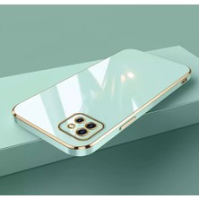 MTK Moveteck Xiaomi Redmi 9c Uyumlu Kılıf Kamera Lens Korumalı Parlak Gold Kenarlı Yumuşak Renkli Silikon